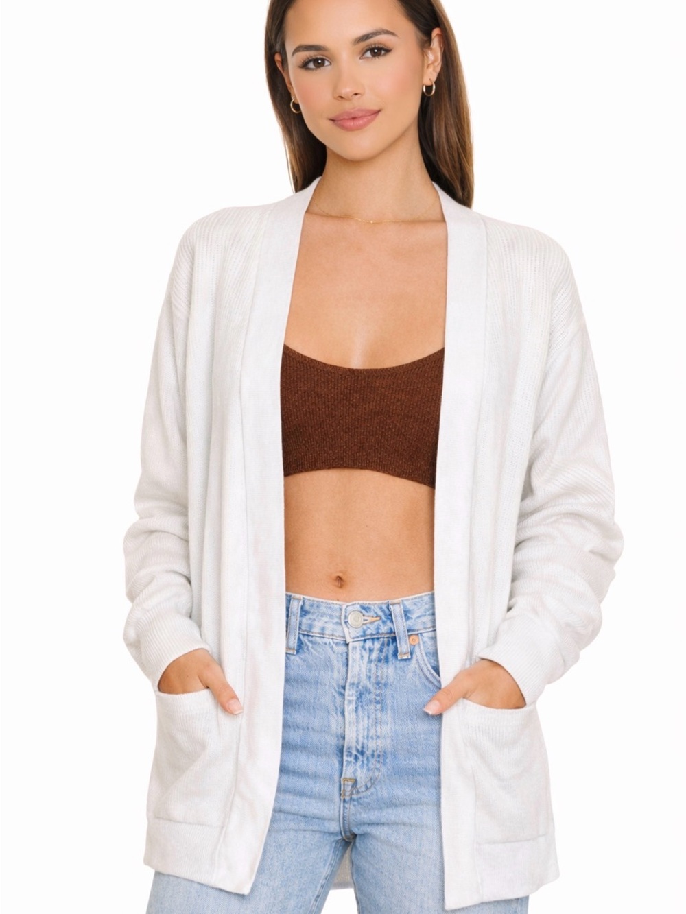 NWT Super soft, high quality lavender ice cardigan - Picture 1 of 16